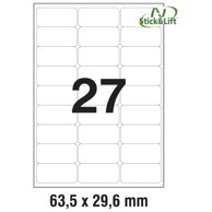 ZWECKFORM Etikete ILK 63,5x29,6 mm odljepljive L4737REV-25 25 listova