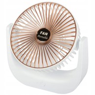 VERKGROUP Stolni ventilator na baterije, USB, bežični, bijeli