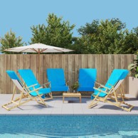 Ručnici za plažu 6 kom tirkizni 60 x 135 cm od tkanine 400 GSM