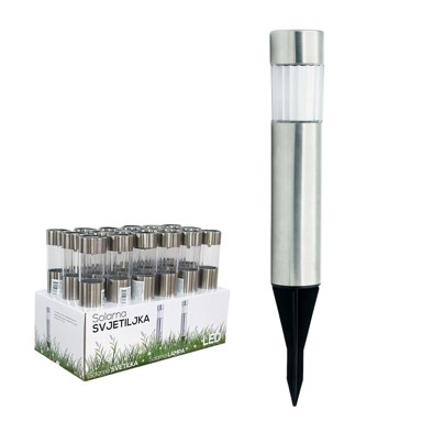 RIBON Lampa, solarna, ubodna, LED, 33 cm