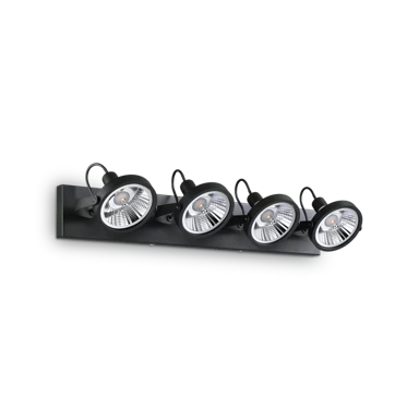 Stropna lampa, Glim, ID200255, PL4, GU10, crna