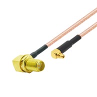 Pigtail MMCX utikač kutni / SMA-RP utičnica kutna, RG316, 10 m