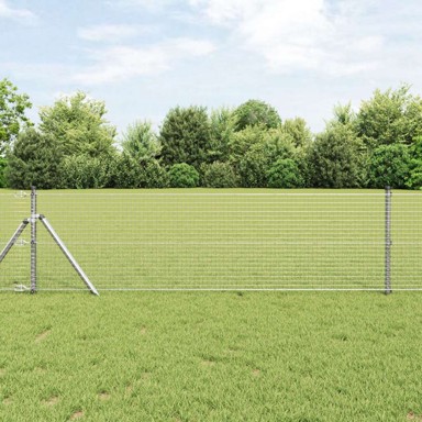 Zavarena žičana ograda sa 7 stupova 0.8x10 m pocinčani čelik