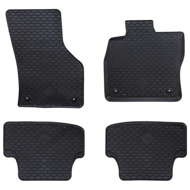 Auto tepisi, 4 kom, crni, Audi A3 2012-2020