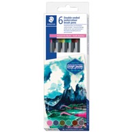 STAEDTLER Flomaster 3001 C6-4, obostrani akvarel, South America, 6 boja, blister pakiranje