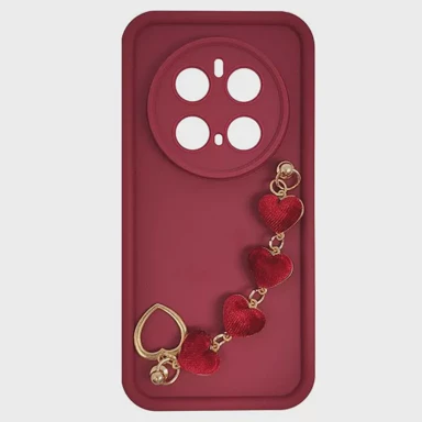 MAXMOBILE Maskica za Honor Magic 7 Pro, Silicone Candy, s ručkom, srca 