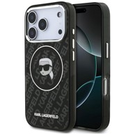 KARL LAGERFELD Maskica IML Karl Head Logo MagSafe iPhone 17 Pro, crna