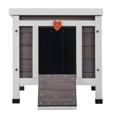 VEVOR Kućica za mačke 53,3 x 43,2 x 43,2 cm, siva
