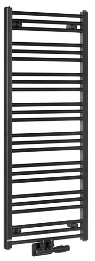 BRUCKNER Radijator ALBRECHT, 500 x 1250 mm, crni mat, središnji priključak