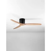 NOVA LUCE Ninemia plafonski ventilator crna & svjetlo drvo 40w 220-240v ip20 nl9952370
