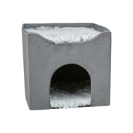 TRIXIE Ležaj za mačke Špilja Harvey 38 × 38 × 38 cm, siva