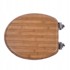 MASMA WC daska Bambus od MDF-a sa sporim zatvaranjem, 45 x 37 cm