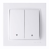 THOR Prekidač izmjenični dupli, bijeli