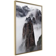 Poster Clouds Pierced by Mountain Peaks 20x30
