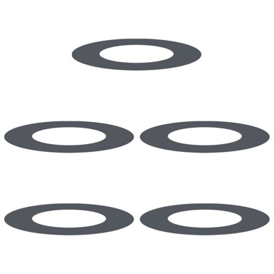 Set plastičnih sadilica velika, plastika, antracit, izdržljiva