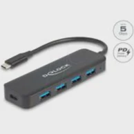 DELOCK USB-C čvorište 64170, 4x USB-A 3.2 Gen 1 i PD