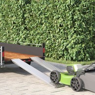 Rampa, za utovar, 159 x 23 x 5 cm, pocinčani čelik, srebrna