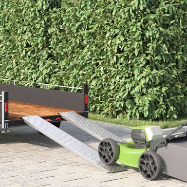 Rampa, za utovar, 159 x 23 x 5 cm, pocinčani čelik, srebrna