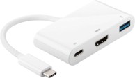 USB-C razdjelnik, 1x USB-C, 1x USB-A 3.0, 1x HDMI