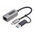 STARTECH Mrežna kartica C21GA-USB-ETHERNET, USB na Ethernet, 5000 Mbit/s, siva
