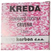 Krojačka kreda, 5 kom, crvena