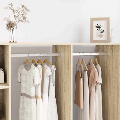 Cijev za ormar, 2 kom, 664 x 15 x 29 mm, srebrna