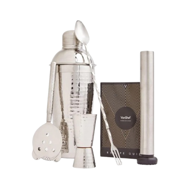 VONSHEF Set za koktele, 5 djelni, 750 ml, srebrni