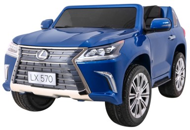 Auto na akumulator Lexus LX570 4x4, plavi, lakirani, dvosjed