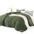 NIKCORP Set Posteljine od pranog pamuka, navlaka za poplun i jastučnica, 135x200 cm + 80x80 cm, zelena