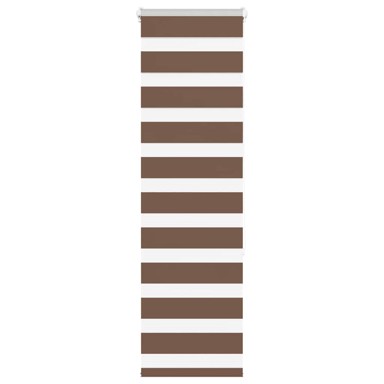 Zebra zavjesa 40x150 cm, širina tkanine 35,9 cm, poliester, smeđa