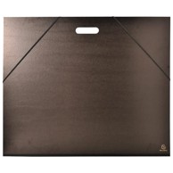 EXACOMPTA Kartonska mapa s gumicom i ručkom B2 59 x 72 cm 548900E crna