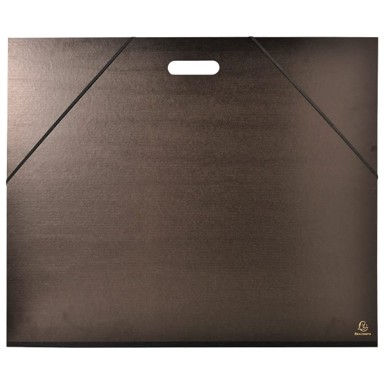 EXACOMPTA Kartonska mapa s gumicom i ručkom B2 59 x 72 cm 548900E crna