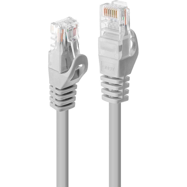 LINDY Mrežni kabel RJ-45/RJ-45 Cat6 U/UTP, 2 m, sivi