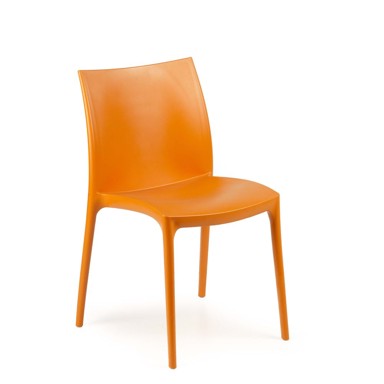 IPAE PROGARDEN Plastična stolica Zip 46x54x82 narančasta