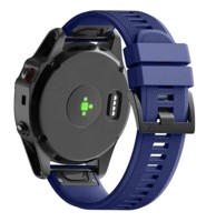 BSTRAP Remen Silicone Acton za Garmin Fenix 5 / 6 / 6 Pro / 7 / 8 47mm / E, tamno plavi