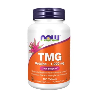 NOW TMG betain, 1000 mg, 100 tableta
