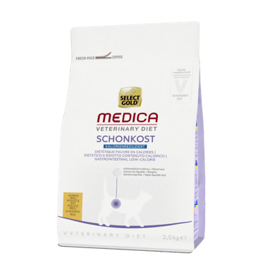 SELECT GOLD Hrana za mačke Medica Gastrointestinal Low Calorie, piletina i riža, 2.5 kg