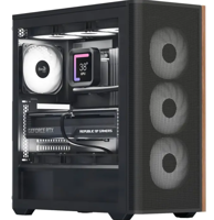AEROCOOL Kućište D501A, midi tower, ATX, kaljeno staklo, crno