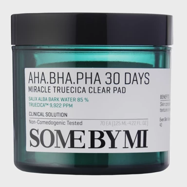 SOME BY MI Piling podloge za problematičnu kožu AHA BHA PHA 30 Days Miracle Truecica Clear Pad 70 kom