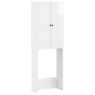 WC ormarić Alkmaar 66 x 25,5 x 190 cm, bijeli visoki sjaj
