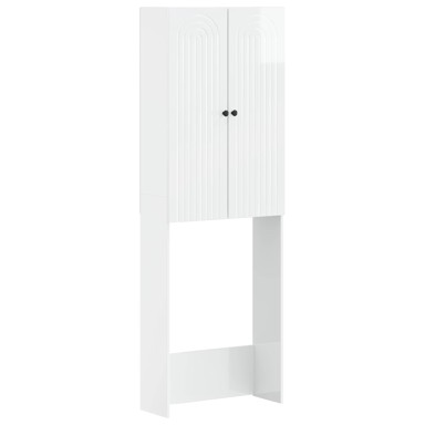 WC ormarić Alkmaar 66 x 25,5 x 190 cm, bijeli visoki sjaj