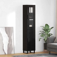 Kuhinjski ormarić 69,5x34x180 cm, crni hrast