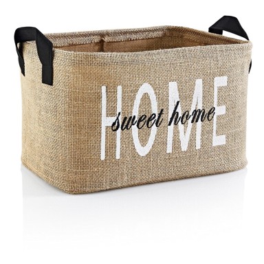MIOLI DECOR Košara za skladištenje od jute 30x22x30 cm 