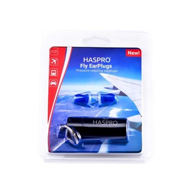 HASPRO Čepići za uši Fly silikonski plavi, 1 par