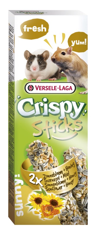 VERSELE LAGA Crispy Sticks, suncokret i med, za hrčke/gerbile, 2 komada