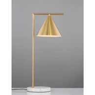NOVA LUCE Stolna lampa Sway, E27, mesing/bijela