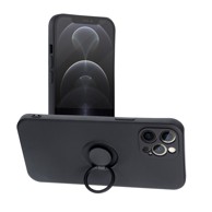 FORCELL Maska Silikonska Ring za iPhone 13 Pro Max, crna