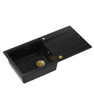 QUADRON Sudoper EVAN 146 XL + nano PVD čisto crna/zlato  s daljinskim upravljanjem