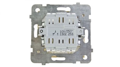 COS.PEL Sklopka ŁP-3GS/M/27, stubišna, s osvjetljenjem, AS, ecru