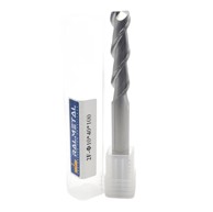 Karbidna glodalica za aluminij VHM 2 žljeba 10 x 40 x 100 mm 45 HRC